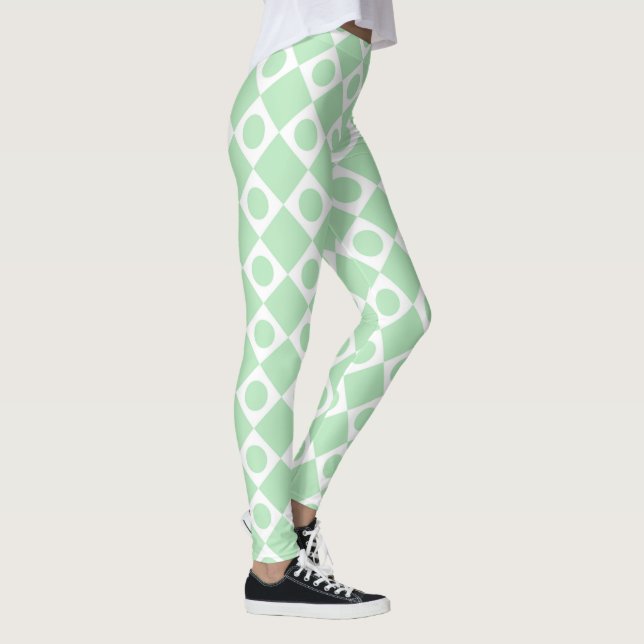 Mod Retro 60s Cantaloupe Leggings (Right)