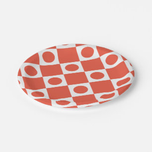 Mod Retro 60's Custom Color Paper Plate