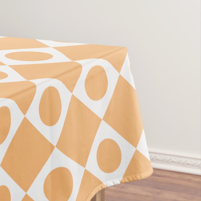 Mod Retro 60's Custom Color Tablecloth (In Situ)