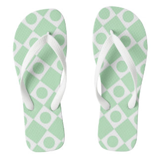 Mod Retro 60's Mint Flip Flops