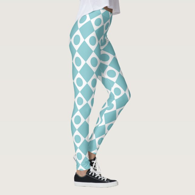 Mod Retro 60s Sky Leggings (Right)
