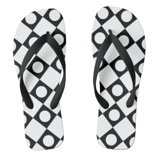 Mod Retro 60's White Flip Flops