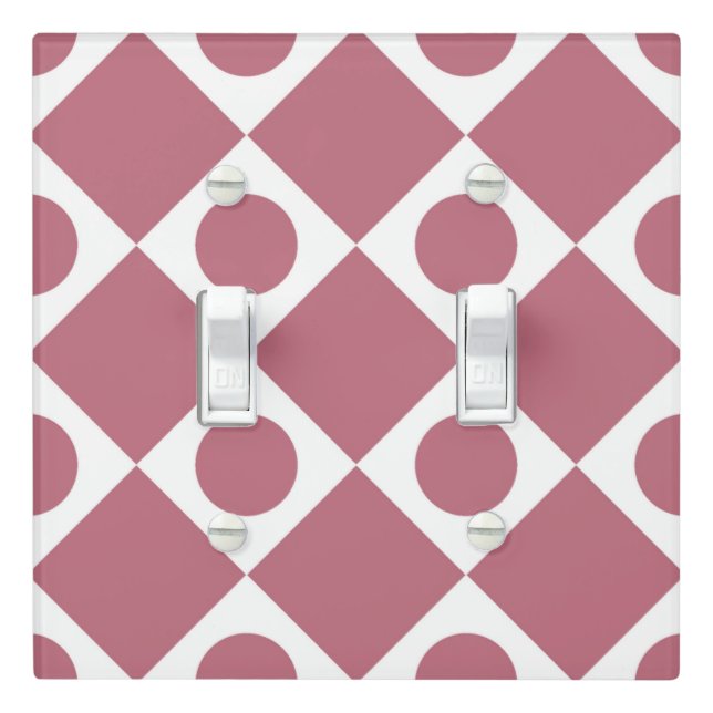 Mod Retro 60's Wildberry Light Switch Cover (In Situ)