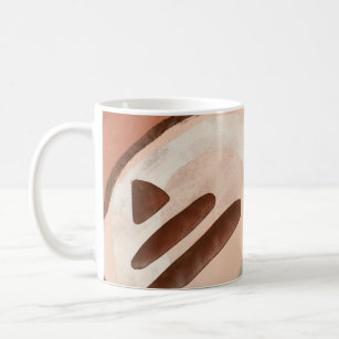 Mod Retro Abstract Rusty Earthy Mid Century Modern Coffee Mug