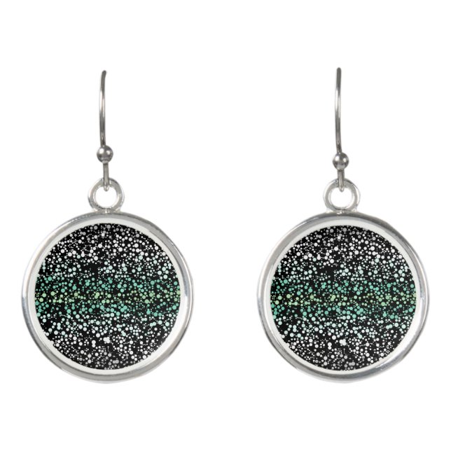 Mod Retro Quirky Groovy Boho Paragender Pride Earrings (Front)