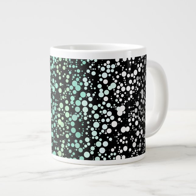 Mod Retro Quirky Groovy Boho Paragender Pride Giant Coffee Mug (Front Right)