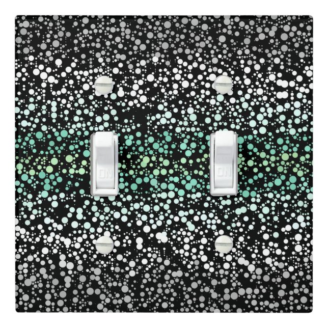 Mod Retro Quirky Groovy Boho Paragender Pride Light Switch Cover (In Situ)