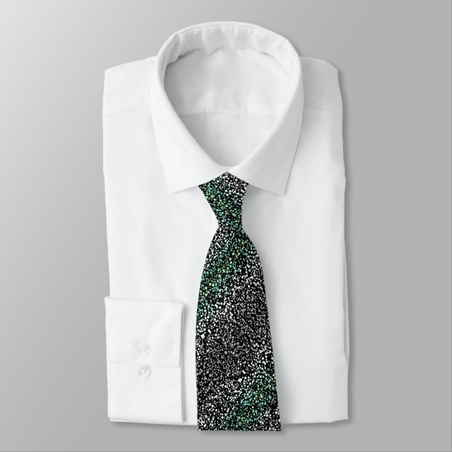 Mod Retro Quirky Groovy Boho Paragender Pride Neck Tie (Tied)