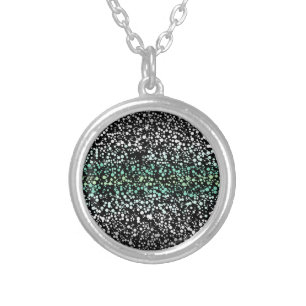 Mod Retro Quirky Groovy Boho Paragender Pride Silver Plated Necklace