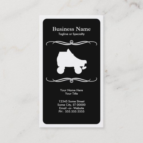 mod roller skate business card template