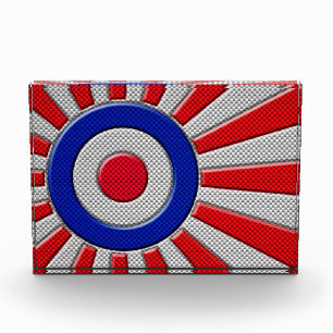 Mod Roundel Asian Sunburst in Carbon Fiber Style Award