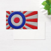 Mod Roundel Sunburst Design in Carbon Fiber Style (Desk)
