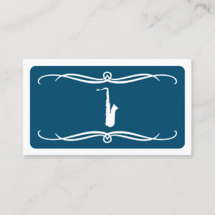 mod saxophone (color customizable) business card