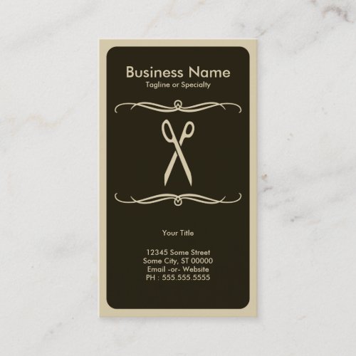 mod scissors business cards