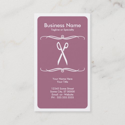 mod scissors business cards