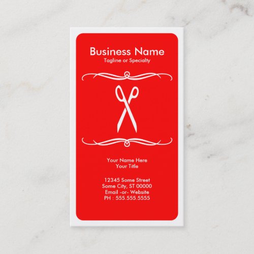 mod scissors business card templates