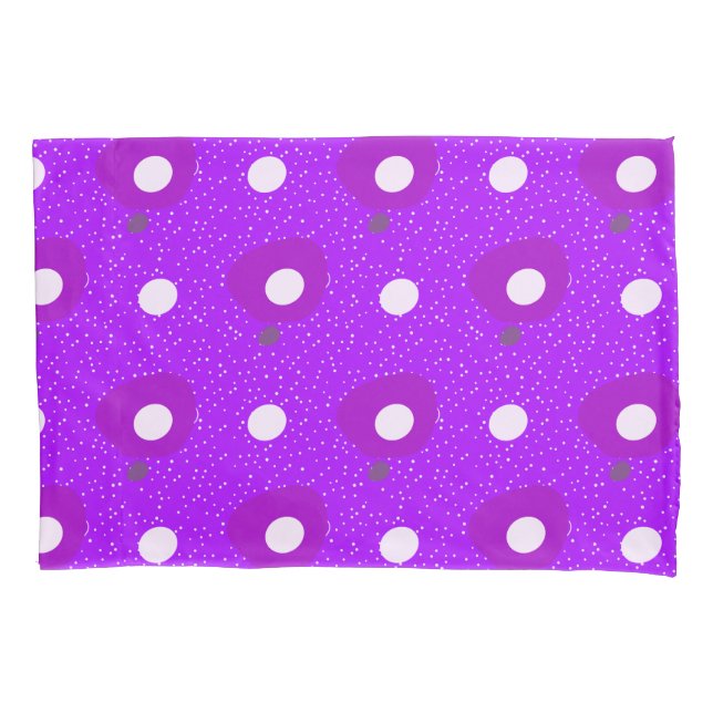 mod shapes_purple pillow case (Front)
