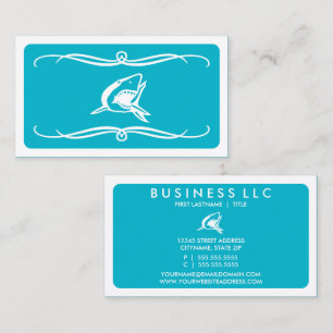 mod shark (color customizable) business card