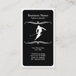 mod ski business card
