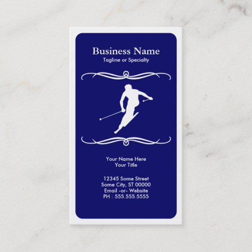 mod ski business cards