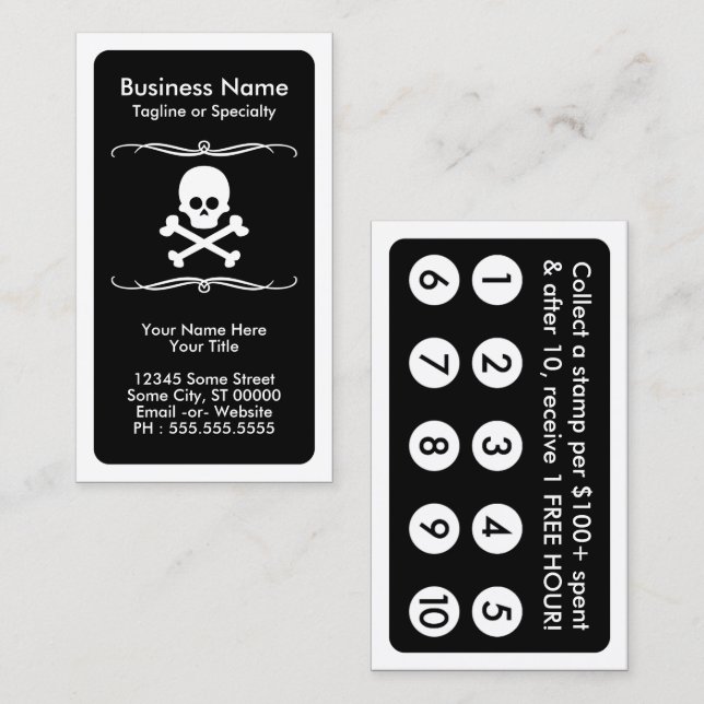 mod SKULL loyalty card (Front/Back)
