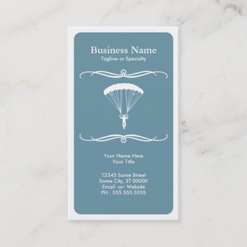 mod skydiving business card template