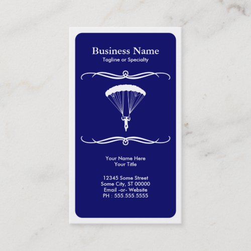mod skydiving business card template
