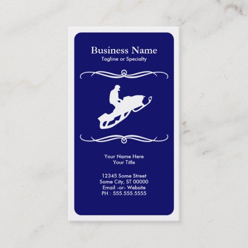 mod snowmobile business card template