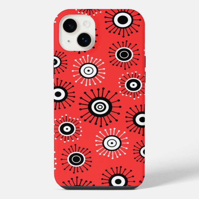 Mod Starbursts Iphone Case (Back)