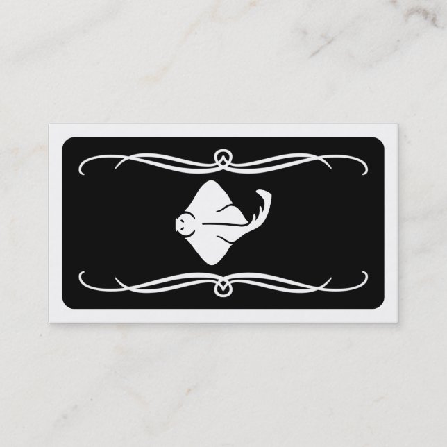 mod stingray (color customizable) business card (Front)