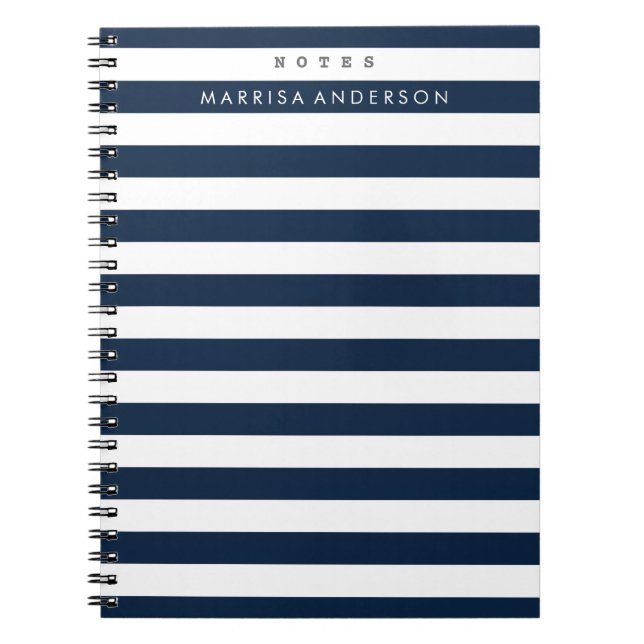 Mod Stripes Notebook (Front)