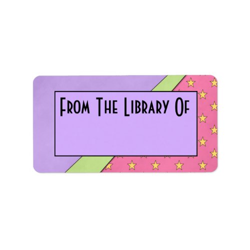 Mod Style Reading Library Of Bookplate Gift