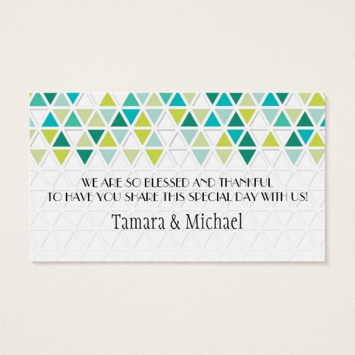 Customizable Mod Style Triangle Pattern Triangular Geometric Business Card