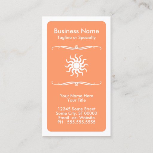 Customizable mod sun loyalty card business card template