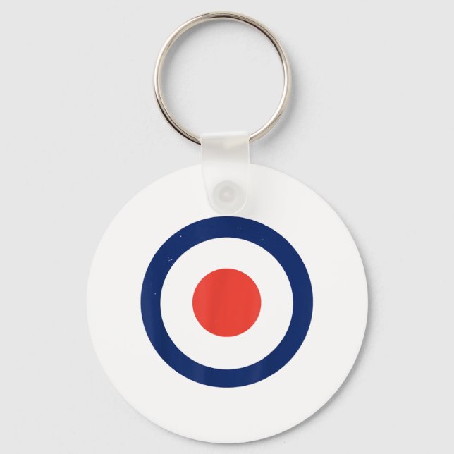 Mod Target Air Force Bullseye Target _1  Keychain (Front)