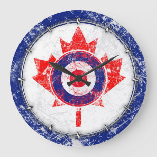 MOD Target Grunge Canada Wild Large Clock