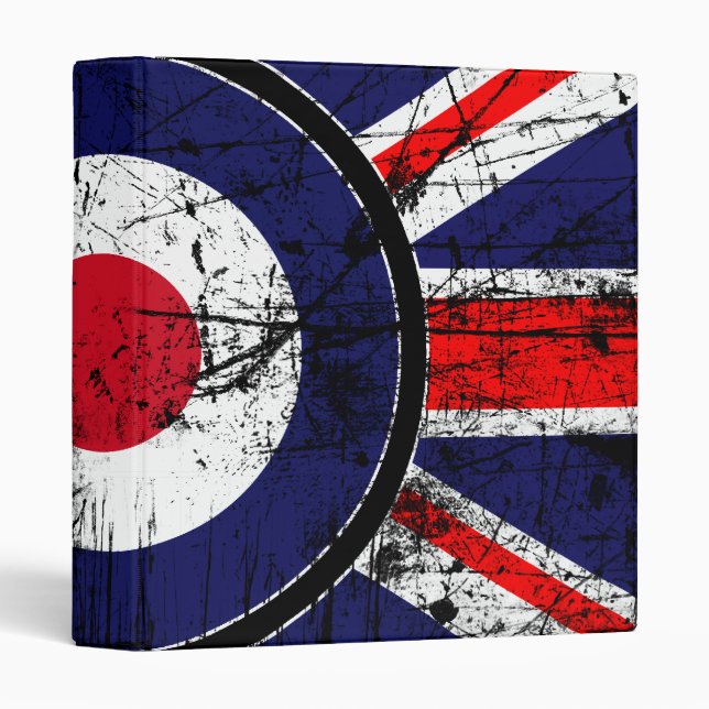 Mod Target Mods England Target Scooter 3 Ring Binder (Front/Spine)