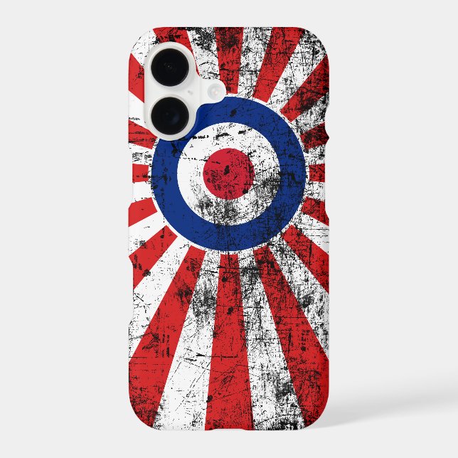 Mod Target Mods Sunburst Target Roundel Case-Mate iPhone Case (Back)