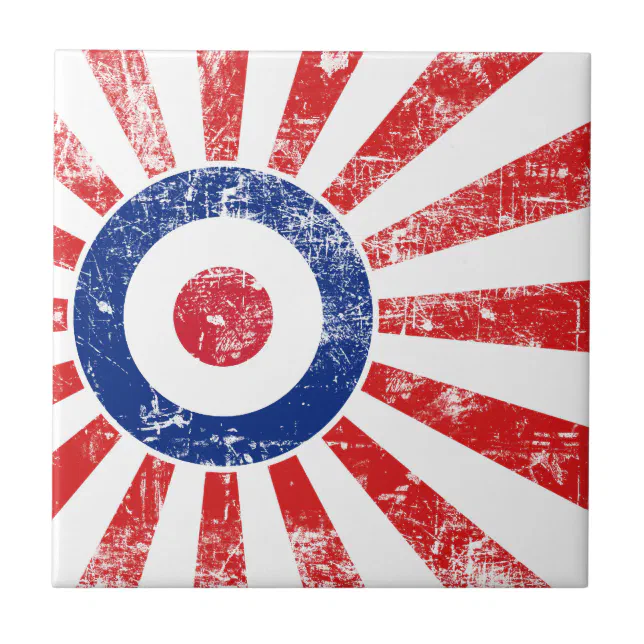 Mod Target Mods Sunburst Target Roundel Ceramic Tile | Zazzle