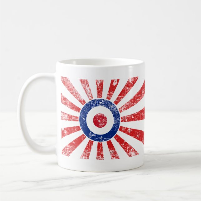 Mod Target Mods Sunburst Target Roundel Coffee Mug (Left)