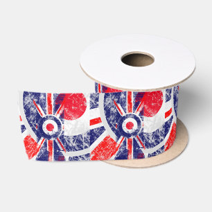 Mod Target Mods UK Target Grunge Roundel Satin Ribbon