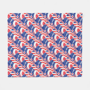 Mod Target Mods USA Target Grunge Roundel Fleece Blanket