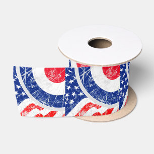 Mod Target Mods USA Target Grunge Roundel Satin Ribbon