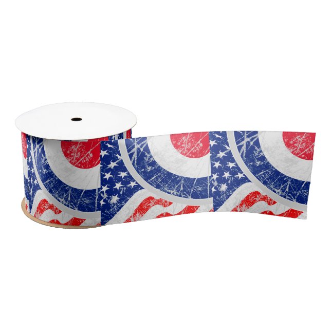 Mod Target Mods USA Target Grunge Roundel Satin Ribbon (Spool)