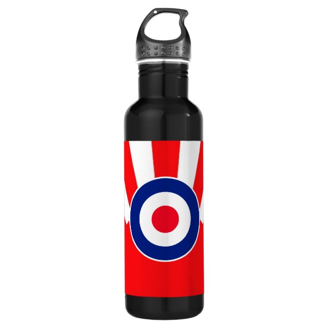 MOD Target on Burst Japan Water Bottle (Front)
