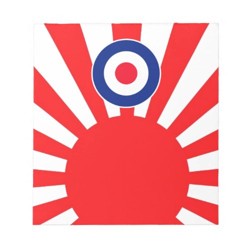 MOD Target Roundel on Burst Japan Notepad
