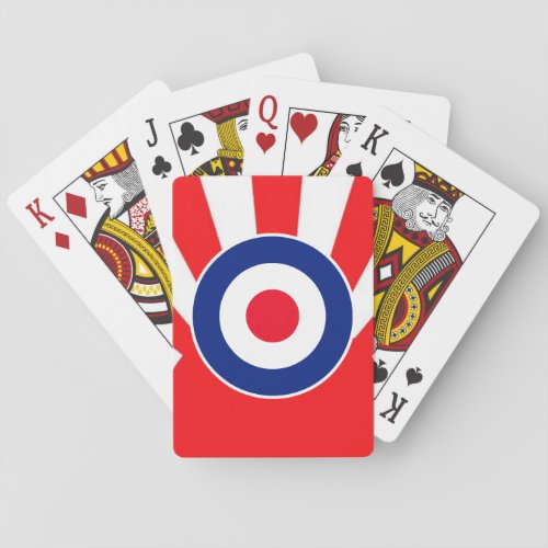 MOD Target Roundel on Burst Japan Playing Cards