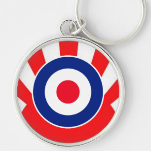 MOD Target Roundel on Sunburst Keychain