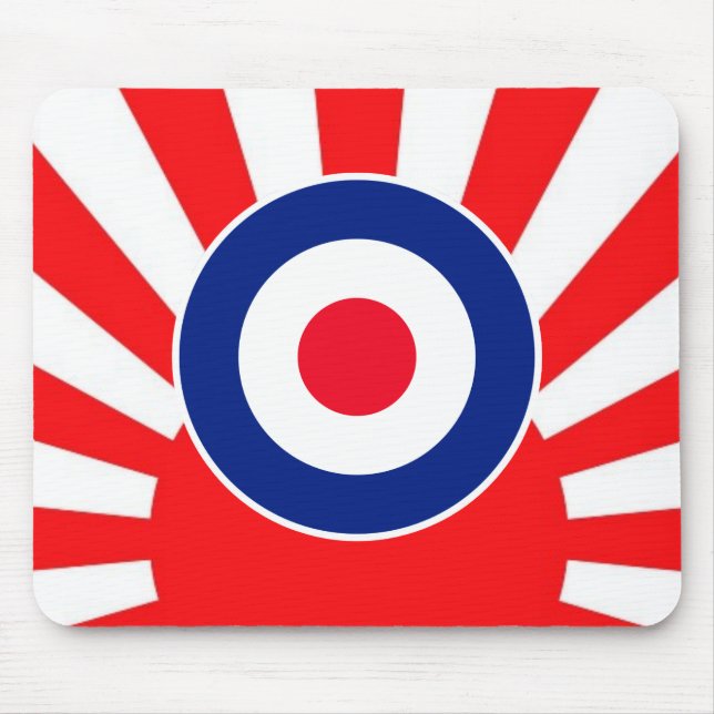 MOD Target Roundel on Sunburst Mouse Pad (Front)