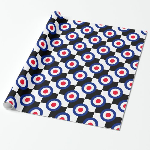 MOD Targets on Checkers Wrapping Paper